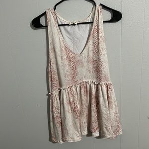 Women’s snakeskin tank